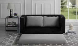 Divano Roma Furniture Modern 2 Tone Sofa Bed