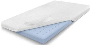 Comfort & Relax 3" Gel Memory Foam Mattress Topper TWIN-XL, AirCell Technology, with Washable Cover