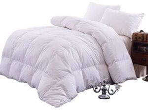 Topsleepy 50% Goose Down and 50% Feather Filling Twin (68-by-88-Inch) Bedding Comforter, White