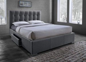 Baxton Studio Sarter Contemporary Grid Storage Bed