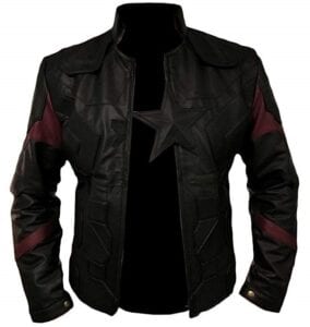 Elegant Men Fashion Infinity Captain America Leather Jacket