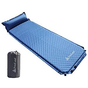 Freeland Camping Sleeping Pad Self Inflating With Attached Pillow