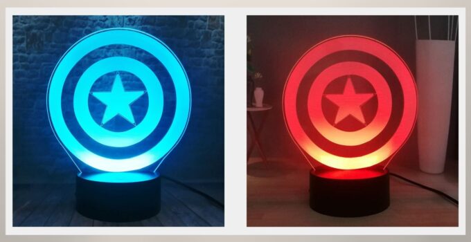 LED Superhero 3D Optical Illusion Night Light Table Lamp – 2024 Review