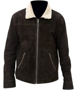 The Walking Dead Rick Grimes Faux Shearling Suede Jacket