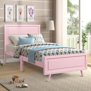 Twin Size Bed Frame Wood Platform Bed