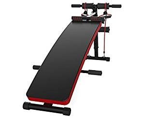 JUFIT Sit Up Bench Adjustable Workout Ab Abdominal Exercise Bench Board BLACK