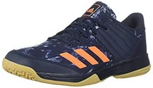 Adidas Men’s Ligra 5 Volleyball Shoe, Legend Ink/Hi-Res Orange/ Grey Two, 7M US