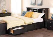 BOWERY HILL Queen Bookcase Platform Storage Bed – 2024 Review