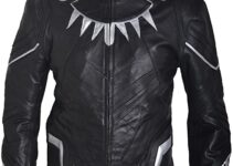 Blazrd Men’s Captain America Black Panther Leather Jacket 2024