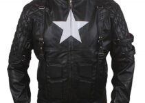 Fashion Vision Store Captain America Hydra Leather Jacket 2024