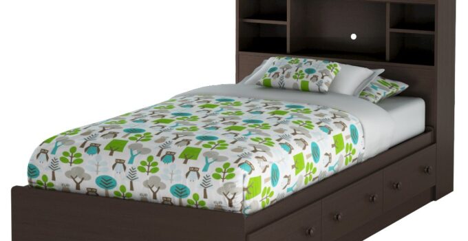 South Shore Summer Breeze Collection Twin Bed with Storage 2024