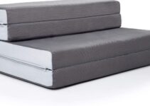 D&D Futon Furniture Gray Trifold Foam Beds – 2024 Buying Guide