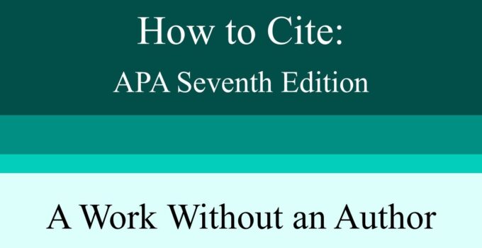 How do you Cite a Newspaper Article in APA with no Author?