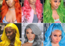 Human Hair Wigs Colorful