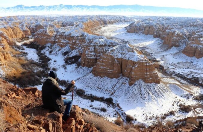 Charyn Canyon winter