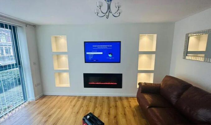 custom media wall